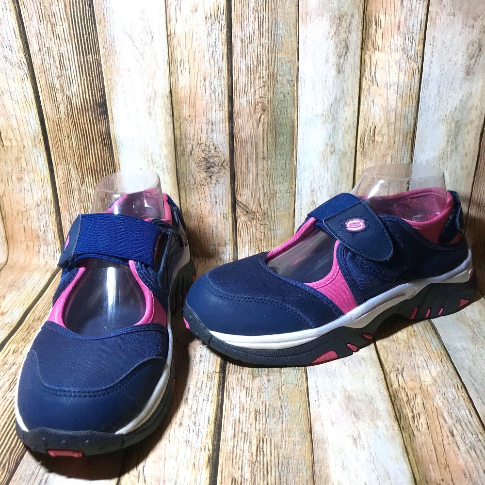 Skechers Sport Sneakers Blue & Pink Size 8.5